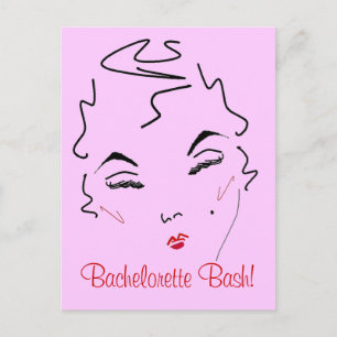 Bachelorette Bash Vykort