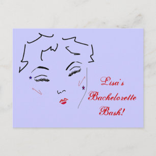 Bachelorette Bash Vykort