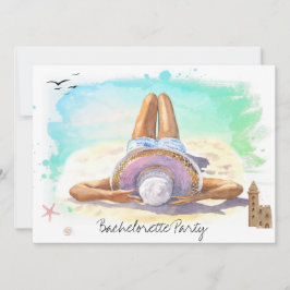 *~* Bachelorette Beach Helg QR Party Inbjudningar