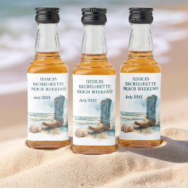 Bachelorette Beach Helg Spritflaskor Etikett