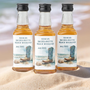 Bachelorette Beach Helg Spritflaskor Etikett