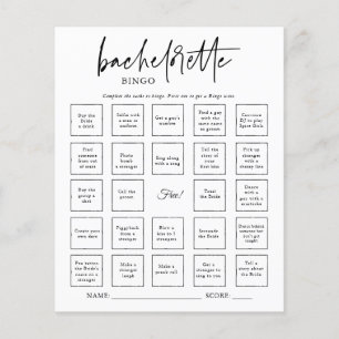 Bachelorette Bingo Party-spelkort