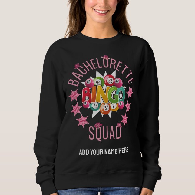 BACHELORETTE BINGO SQUAD Anpassningsbar Western Co T Shirt (Framsida)