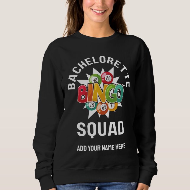 BACHELORETTE BINGO SQUAD-eget namn T Shirt (Framsida)