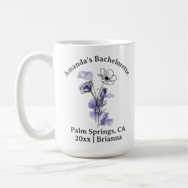 Bachelorette Birth Month Flower FebruViolet Kaffemugg