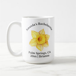 Bachelorette Birth Month Flower March Daffodil Kaffemugg