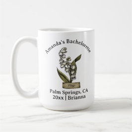 Bachelorette Birth Month Flower May Lily of Valley Kaffemugg