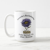 Bachelorette Birth Month Flower September Aster