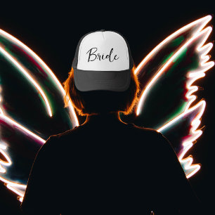 Bachelorette Black and White Bride Keps