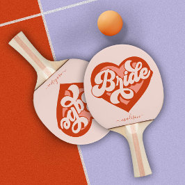 Bachelorette Bride Babe Tribe Squad Heart Pingisracket