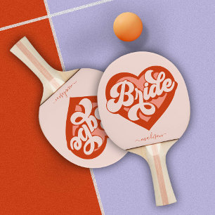 Bachelorette Bride Babe Tribe Squad Heart Pingisracket