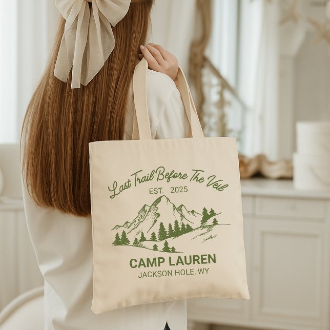 Bachelorette Camp Totebag | Brudtillställningens Ä Tygkasse (camp bach tote, bachelorette camping bag, adventure bride tote, bachelorette party gift, bridal camp)