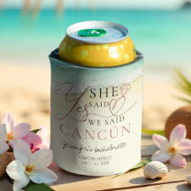 Bachelorette Can Cooler | Vattenfärg Cancun Beach