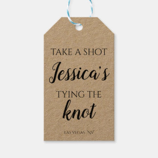 Bachelorette-Dekorationer Presentetikett