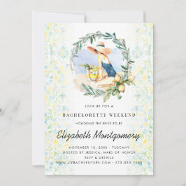 Bachelorette Destination Mediterranean Citrus Inbjudningar