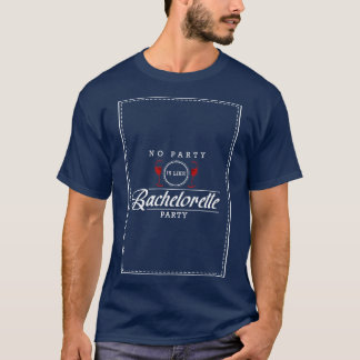 Bachelorette-fest med Glass av Red vin T Shirt