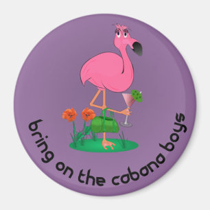 Bachelorette/Flamingomagnet Magnet