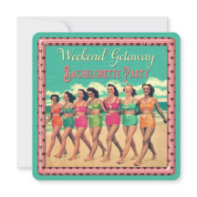 Bachelorette för flykt för vintagestrandhelg party