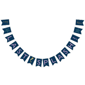 Bachelorette för jumbostänksjöjungfru baner vimplar