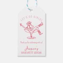 Bachelorette Förra rodeo scribble hand plockade fa Presentetikett