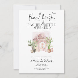 Bachelorette Helg final Fiesta Desert Western  Inbjudningar