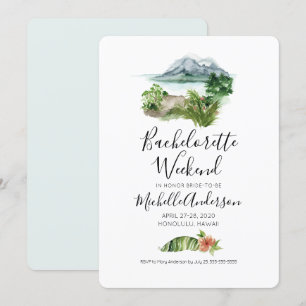 Bachelorette Helg i Honolulu Hawaii-inbjudan Inbjudningar