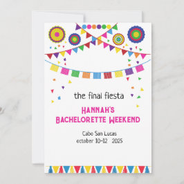 Bachelorette Helg i Mexiko-inbjudan Inbjudningar