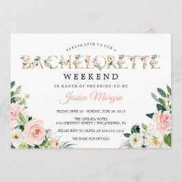 Bachelorette Helg Itinerary Airy  Inbjudningar