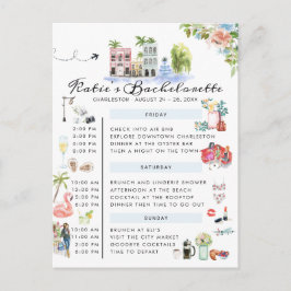 Bachelorette Helg Itinerary | Charleston, SC Inbjudan Vykort