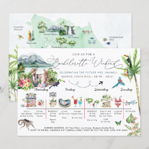 Bachelorette Helg Itinerary Costa Rica Inbjudningar