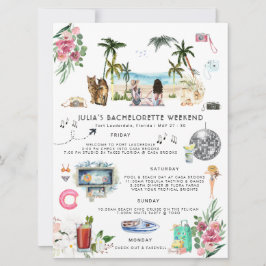 Bachelorette Helg Itinerary | Ft Lauderdale Inbjudningar