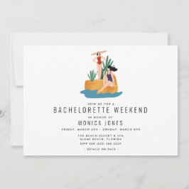 Bachelorette Helg Itinerary Girl Resa Inbjudningar
