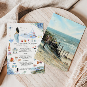 Bachelorette Helg Itinerary Nantucket Inbjudningar