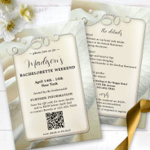 Bachelorette Helg Itinerary QR-kodmall