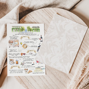 Bachelorette Helg Itinerary  Savannah, Georgien Inbjudan Vykort