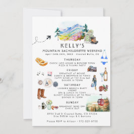 Bachelorette Helg Itinerary | Sommarläger Inbjudningar