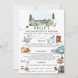 Bachelorette Helg Itinerary | Sommarläger Inbjudningar