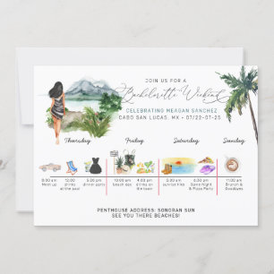 Bachelorette Helg Itinerary   Tropiska Handflatan  Inbjudningar