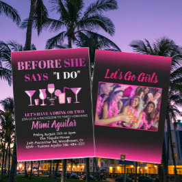 Bachelorette innan hon säger att jag bjuder in inbjudningar