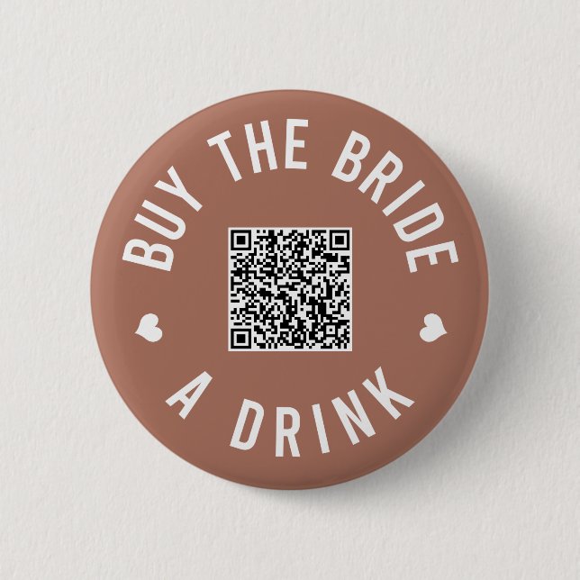 Bachelorette Köp en brud Venmo QR-kod Knapp (Framsida)