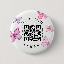 Bachelorette Köp en drink QR-kod Button Knapp