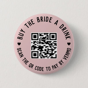 Bachelorette Köp ett glas Pin Button Knapp