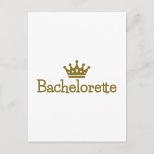 Bachelorette krona vykort
