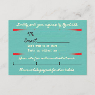 Bachelorette Las Vegas Helg Getaway RSVPs OSA Kort