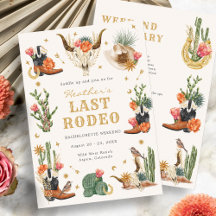 Bachelorette Last Rodeo-inbjudan