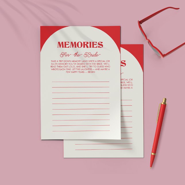 Bachelorette-minnen för Bride Game Flygblad (Skapare uppladdad)