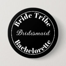 Bachelorette Modern Bride Tribe Black and White