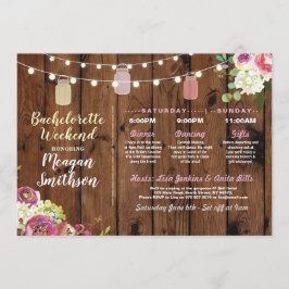 Bachelorette Möhippa Itinerary Burk Wood Program