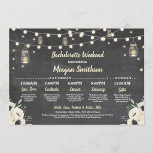 Bachelorette Möhippa Itinerary Fireflies Burk Program