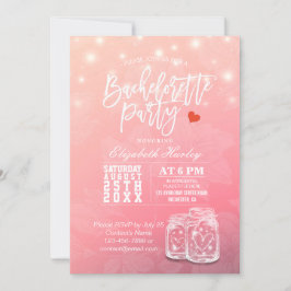 Bachelorette Möhippa Mason Burk String Ljus Tack Kort